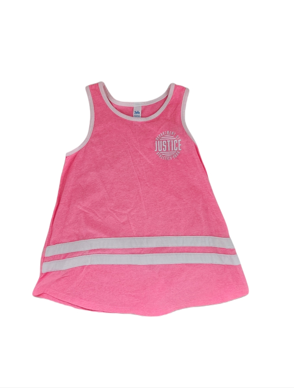 Justice Pink Athletic-Style Tank Top Size 8